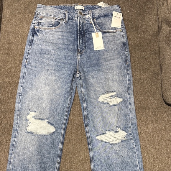 Good American High-Rise Iconic Straight legDenim Jeans
